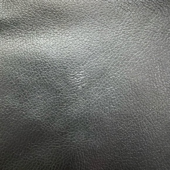 R Rosso Italian Black Leather Jacket L - Picture 5 of 5